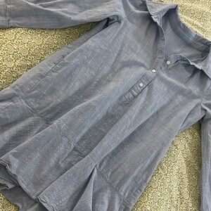 Chambray button down dress